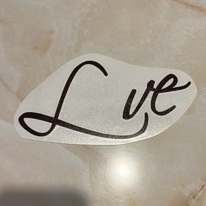 NIB Love signature custom Decal Vinyl sticker